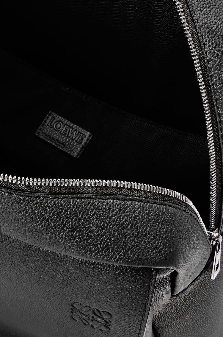 LOEWE Military backpack in soft grained calfskin Negro