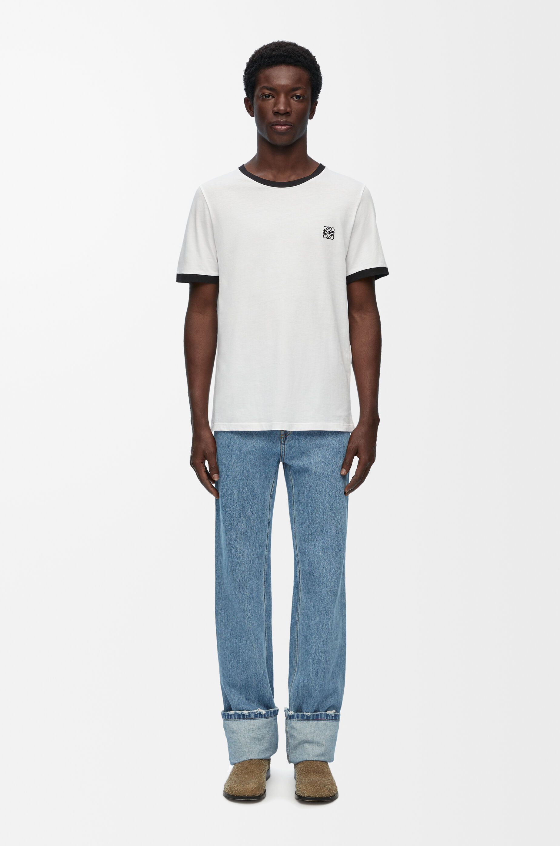 スリムフィット Tシャツ（コットン） ホワイト/ブラック - LOEWE
