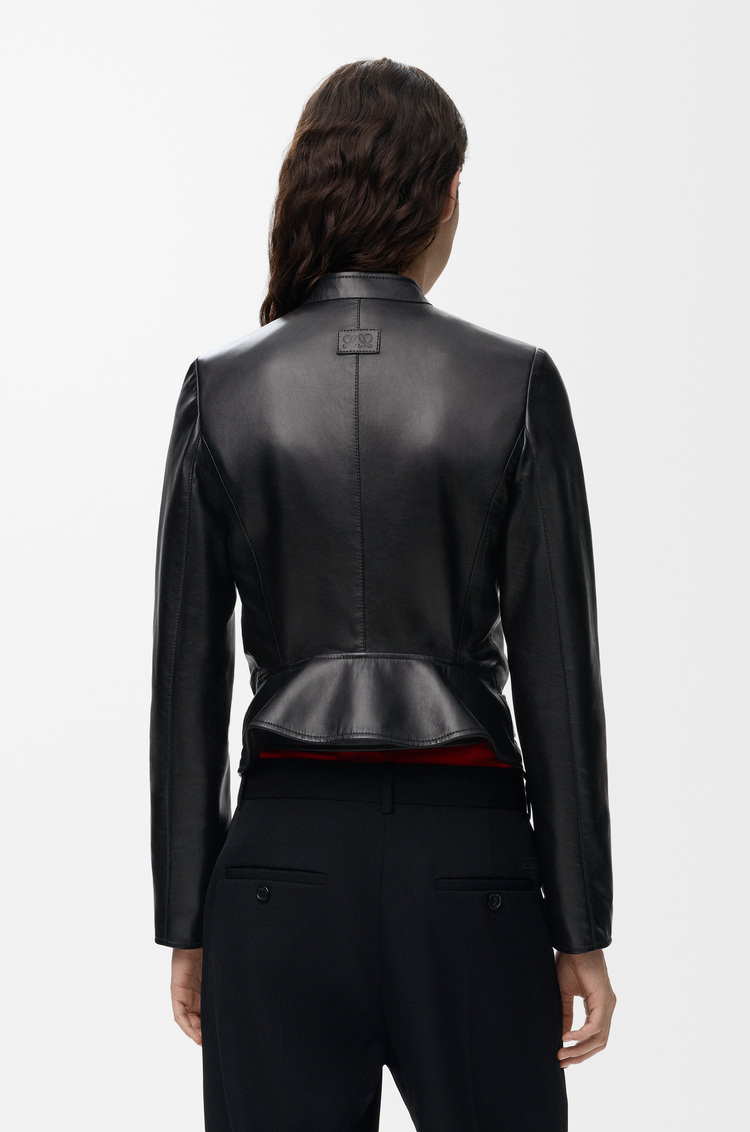 LOEWE Chaqueta biker en piel napa de cordero Negro
