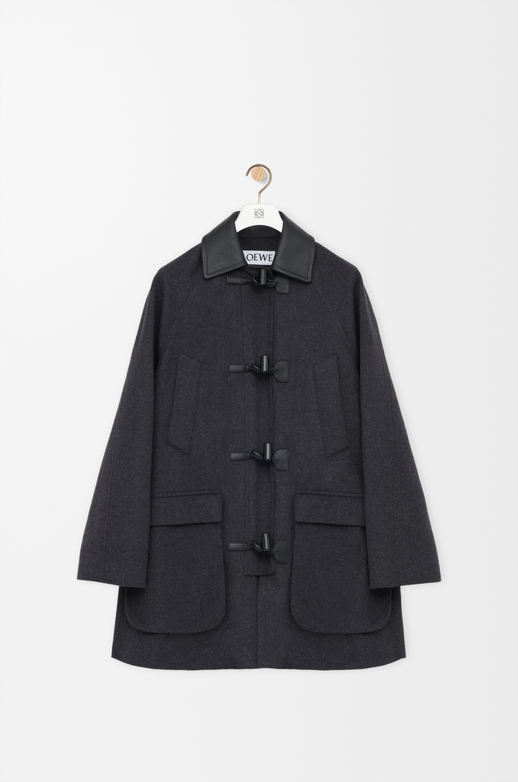 LOEWE 코트 - 울 & 캐시미어 차콜 멜란지