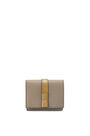 LOEWE Trifold wallet in soft grained calfskin Laurel Green/Ochre