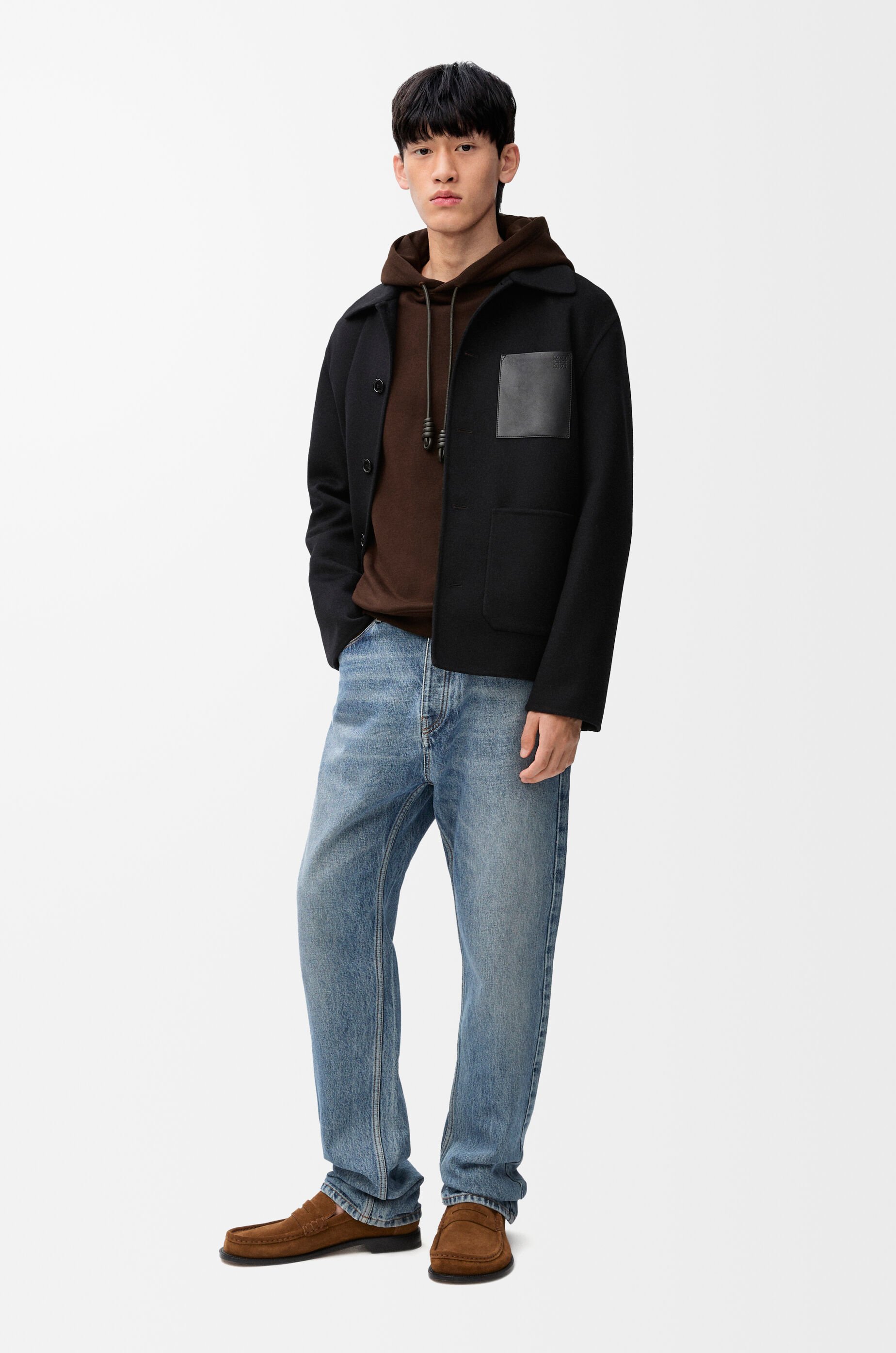 Relaxed fit hoodie in cotton Brown - LOEWE