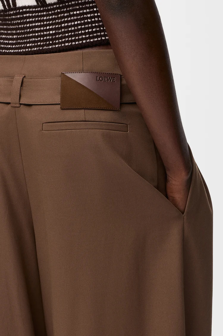 LOEWE Pantalón en algodón Marrón