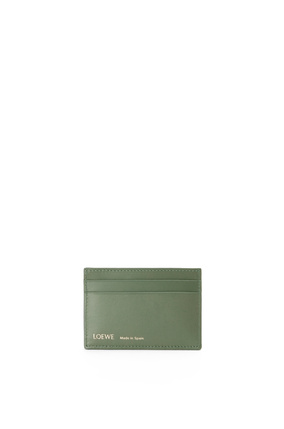 LOEWE Plain cardholder in jacquard and calfskin Green/Avocado Green plp_rd