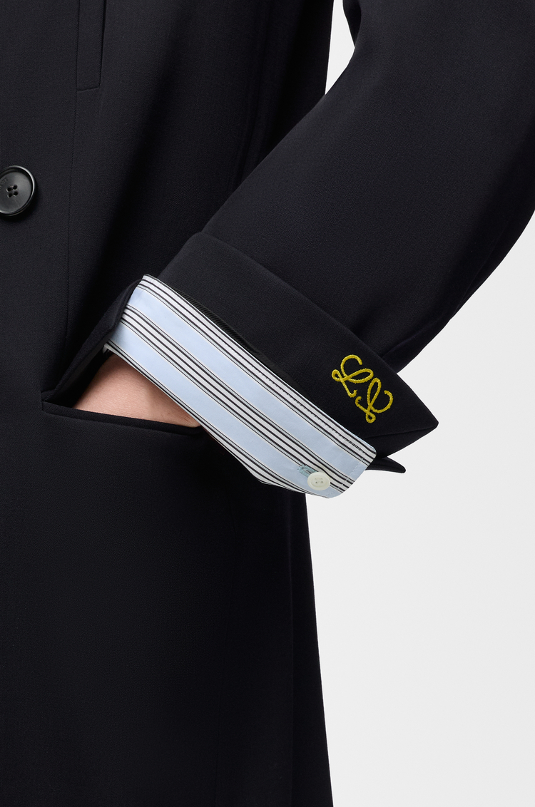 LOEWE Coat in wool Dark Navy