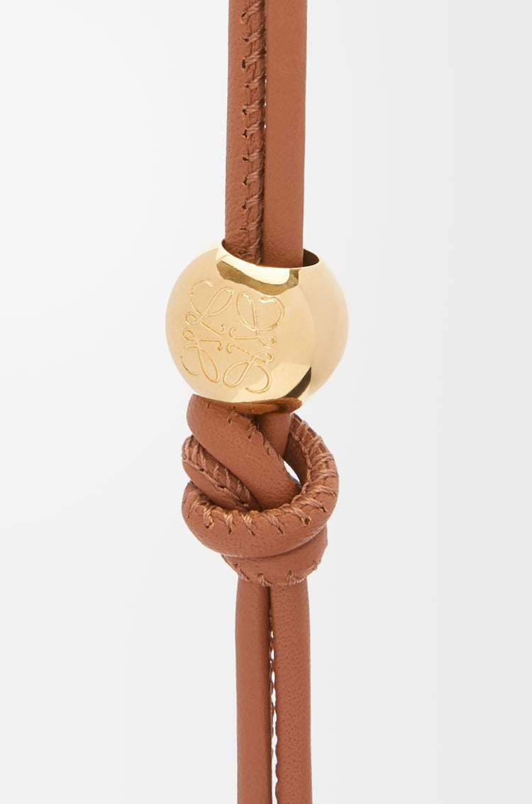 LOEWE Correa personalizable en piel de ternera Bronceado/Dorado