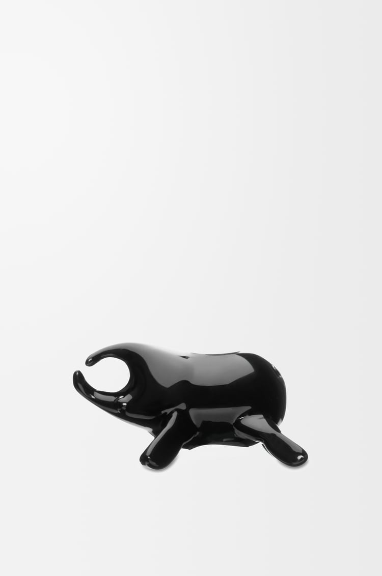LOEWE Dado Beetle en latón Negro