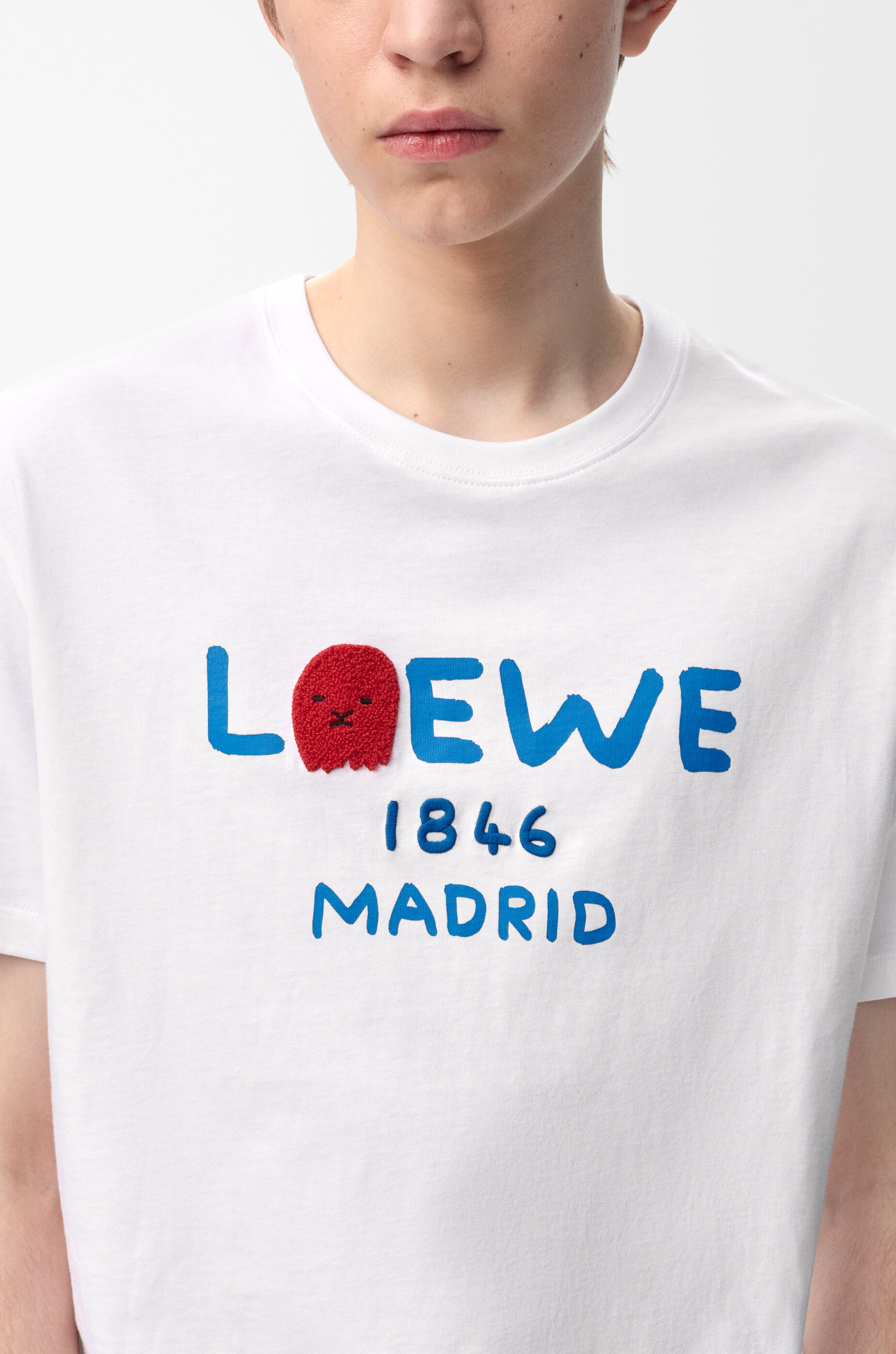リラックスフィット Tシャツ（コットン） ホワイト - ロエベ 日本 公式