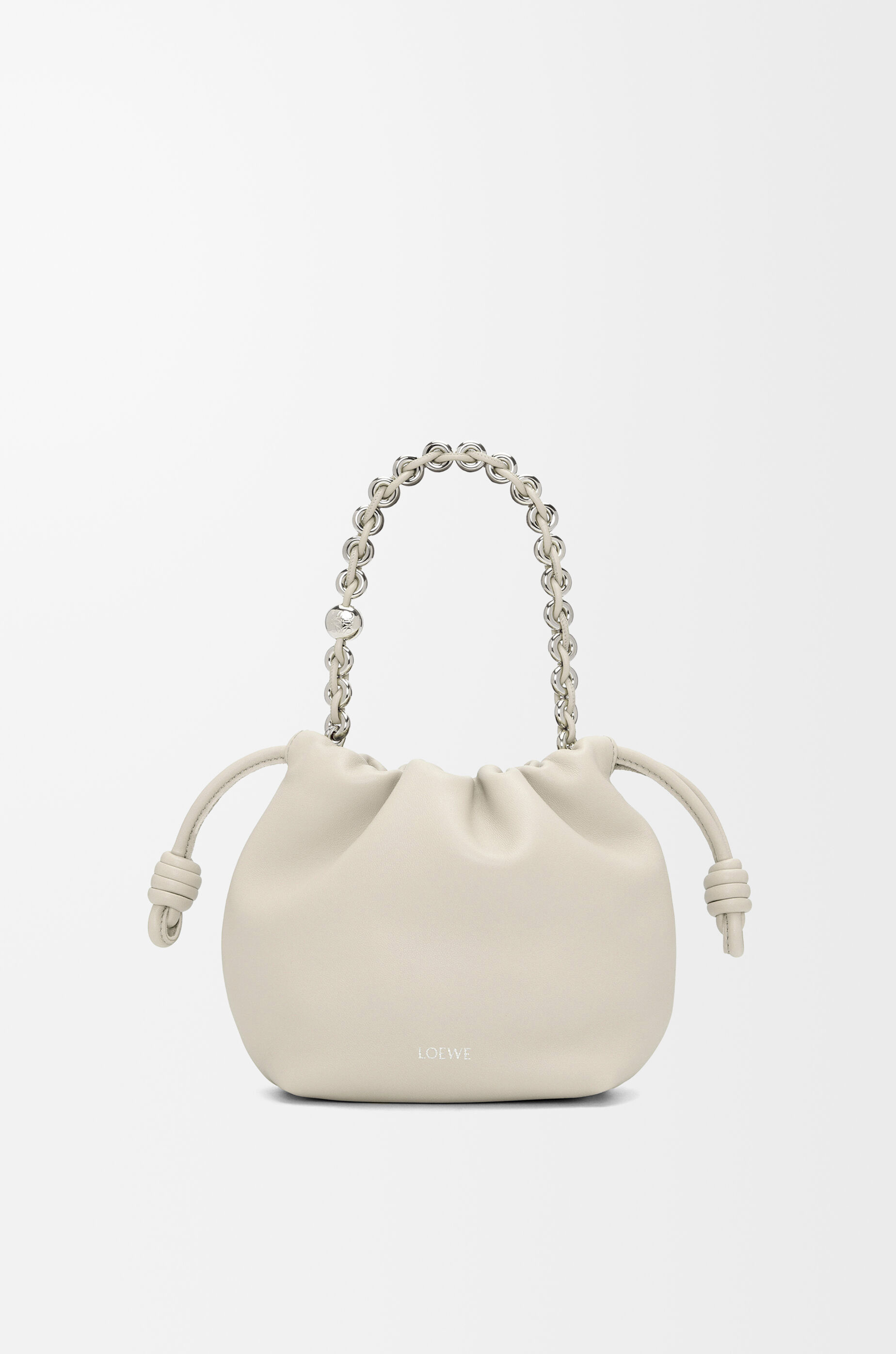 フラメンコパース ミニ（メローナパラム） ホワイト - LOEWE