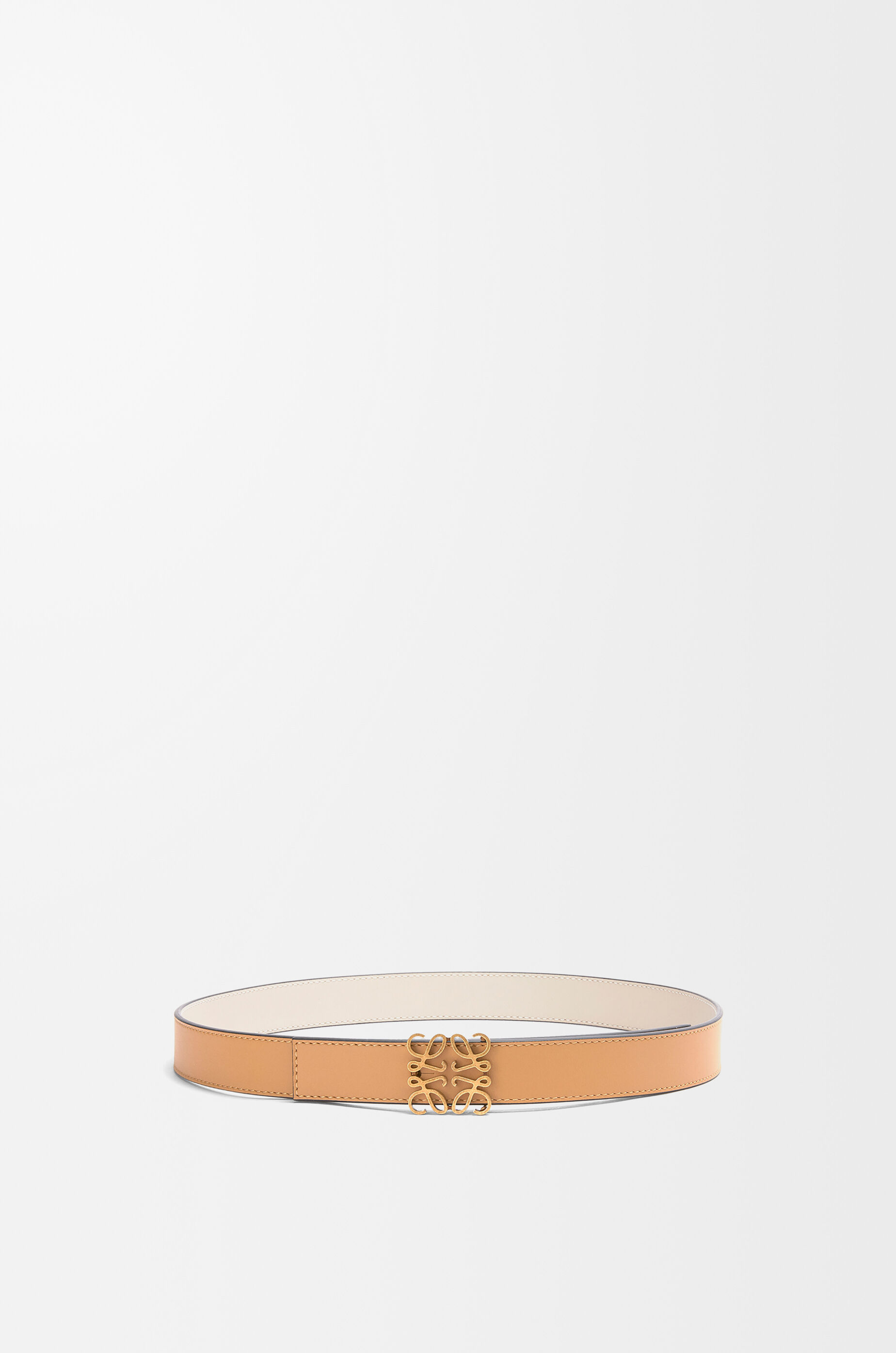 リバーシブル アナグラム ベルト（スムースカーフ） ベージュ - LOEWE