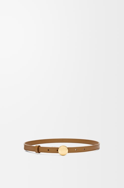 LOEWE Cinturón Pebble en piel de ternera Roble/Dorado plp_rd