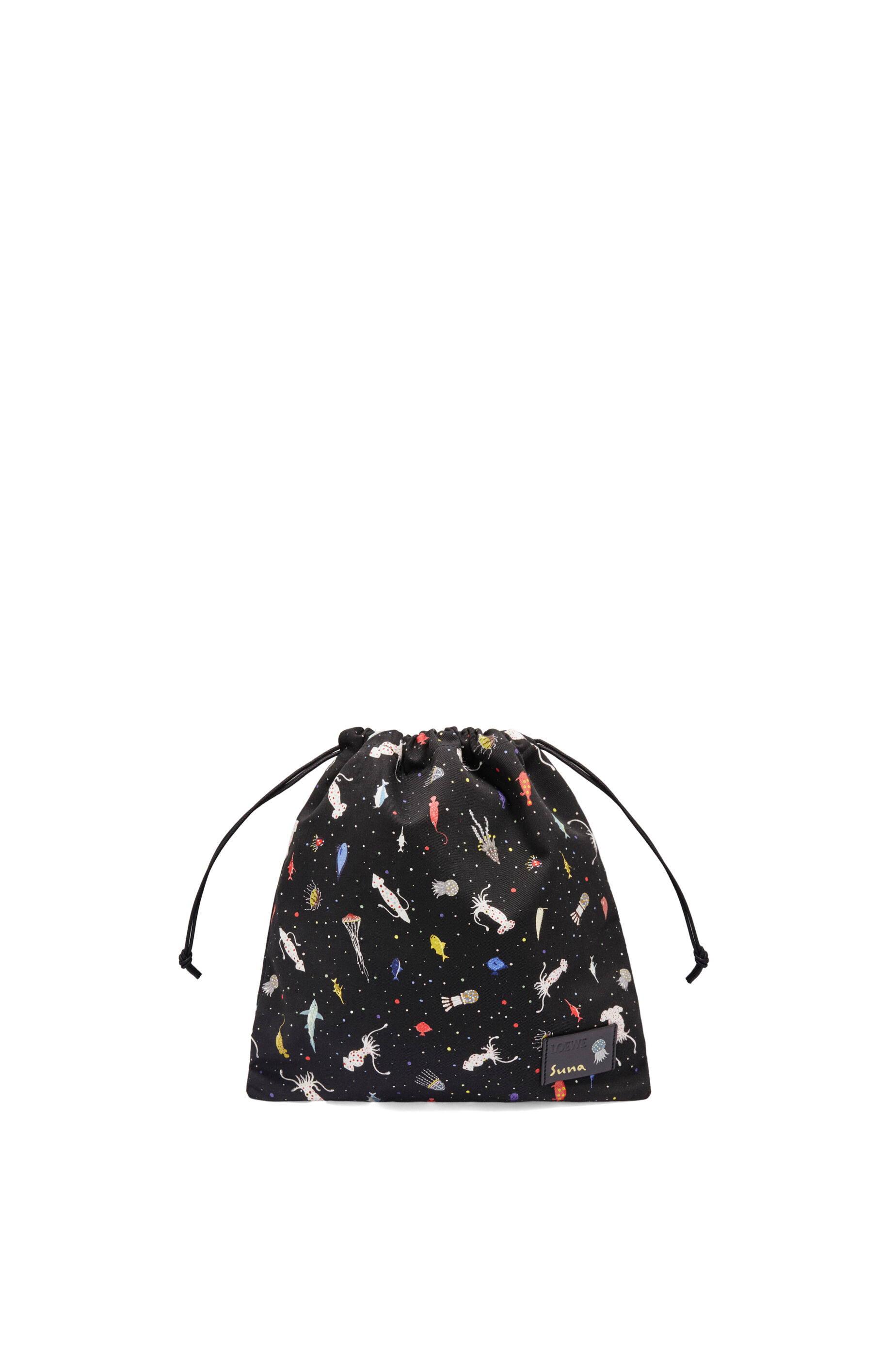 最新人気 深海 ドローストリング ポーチ スモール（キャンバス） ブラック - LOEWE バッグ