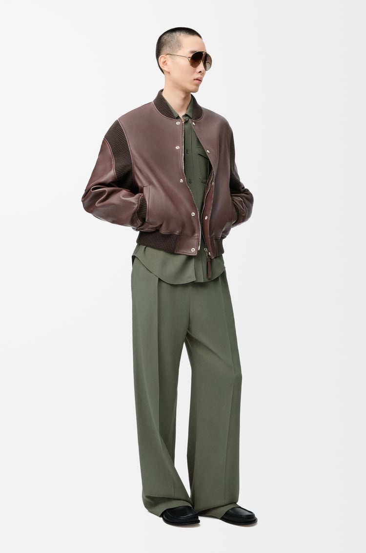LOEWE Pantalón en mezcla de viscosa Verde Caqui