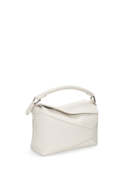 LOEWE Small Puzzle bag in soft grained calfskin 棉花白 plp_rd