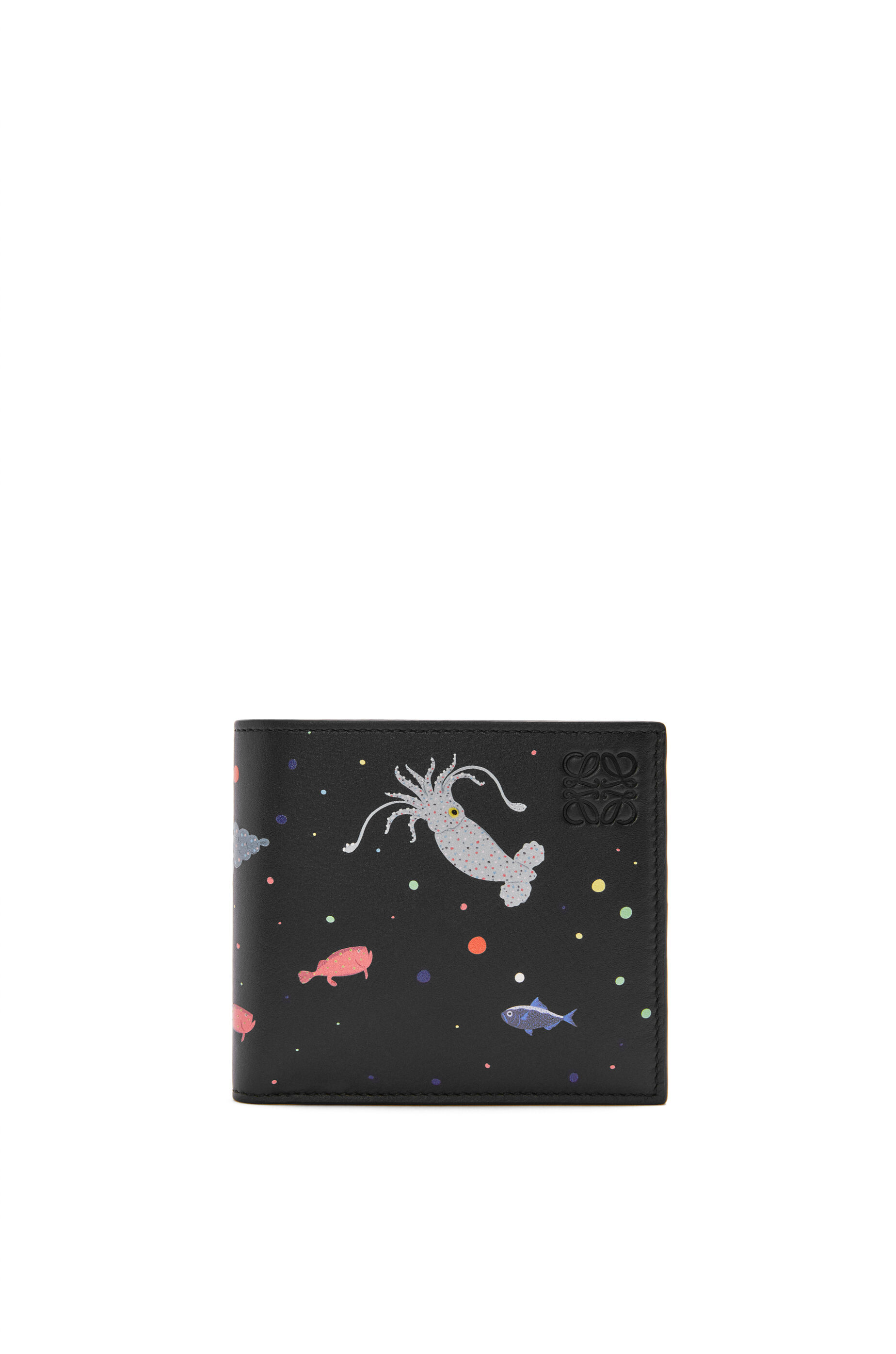 深海 バイフォールド コインウォレット（ナパカーフ） ブラック - LOEWE