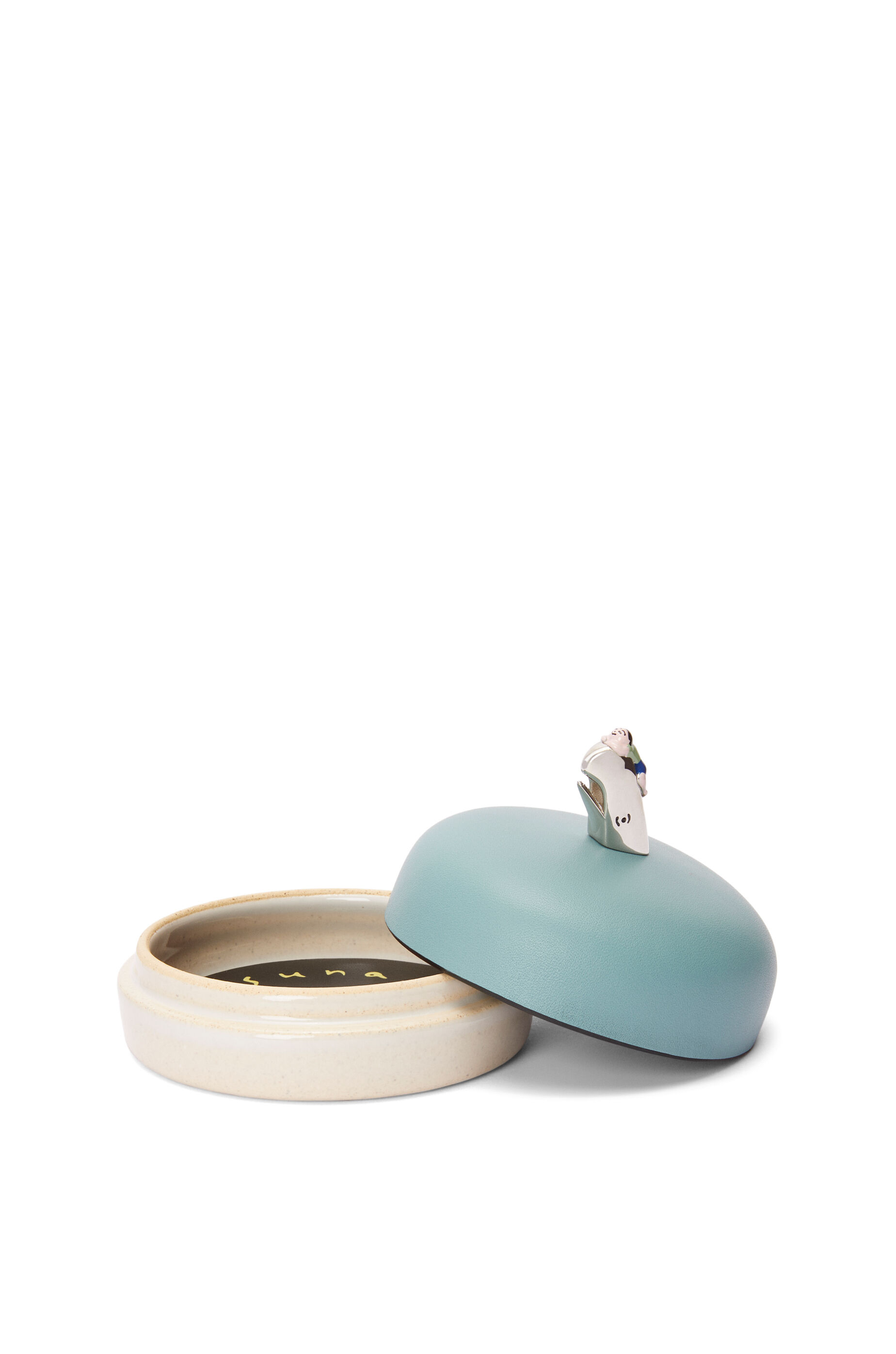 クジラ ボックス（カーフ&セラミック） ウォーター/ホワイト - LOEWE
