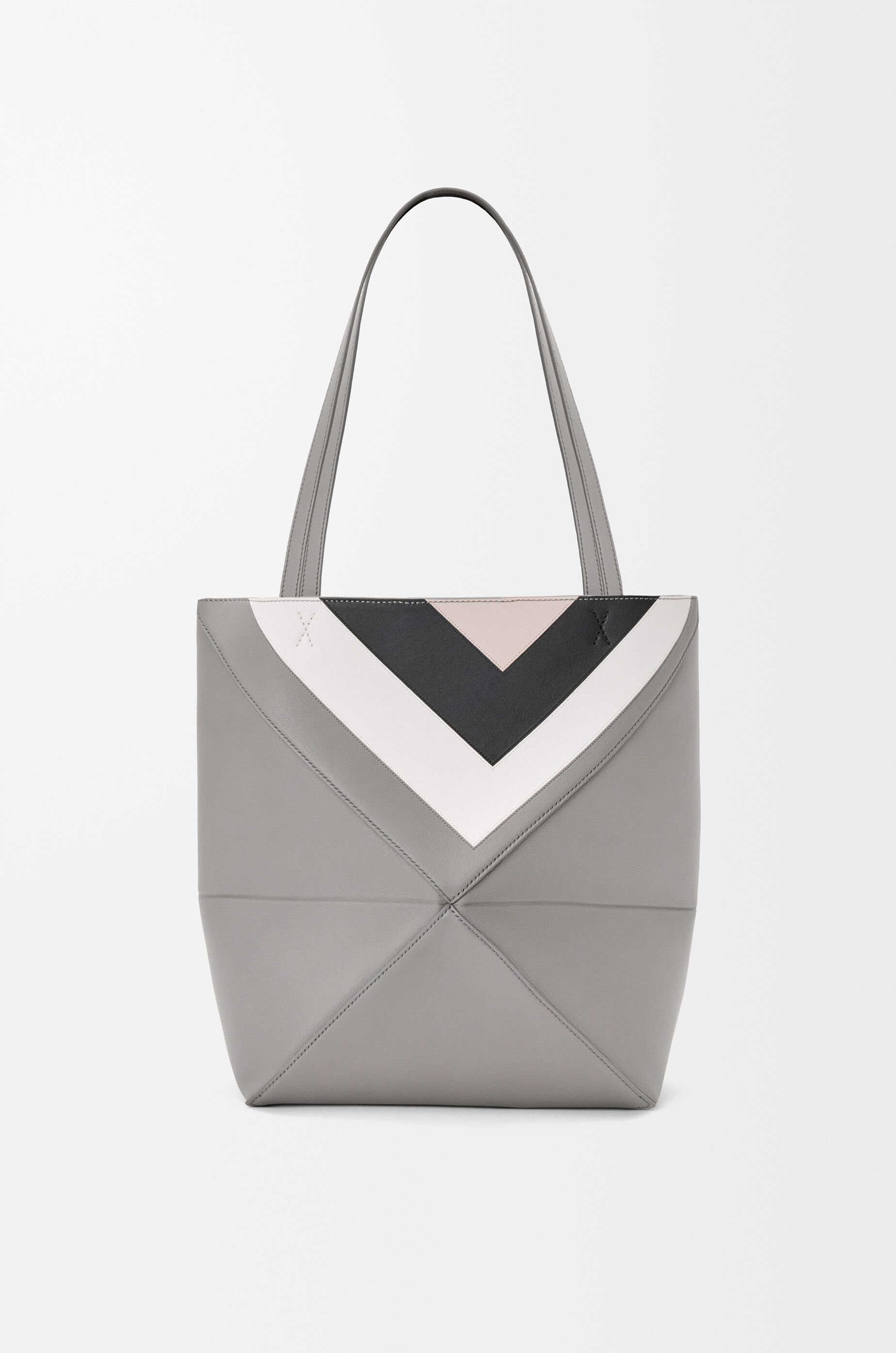 Medium Puzzle Fold tote in nappa calfskin Multicolor - LOEWE