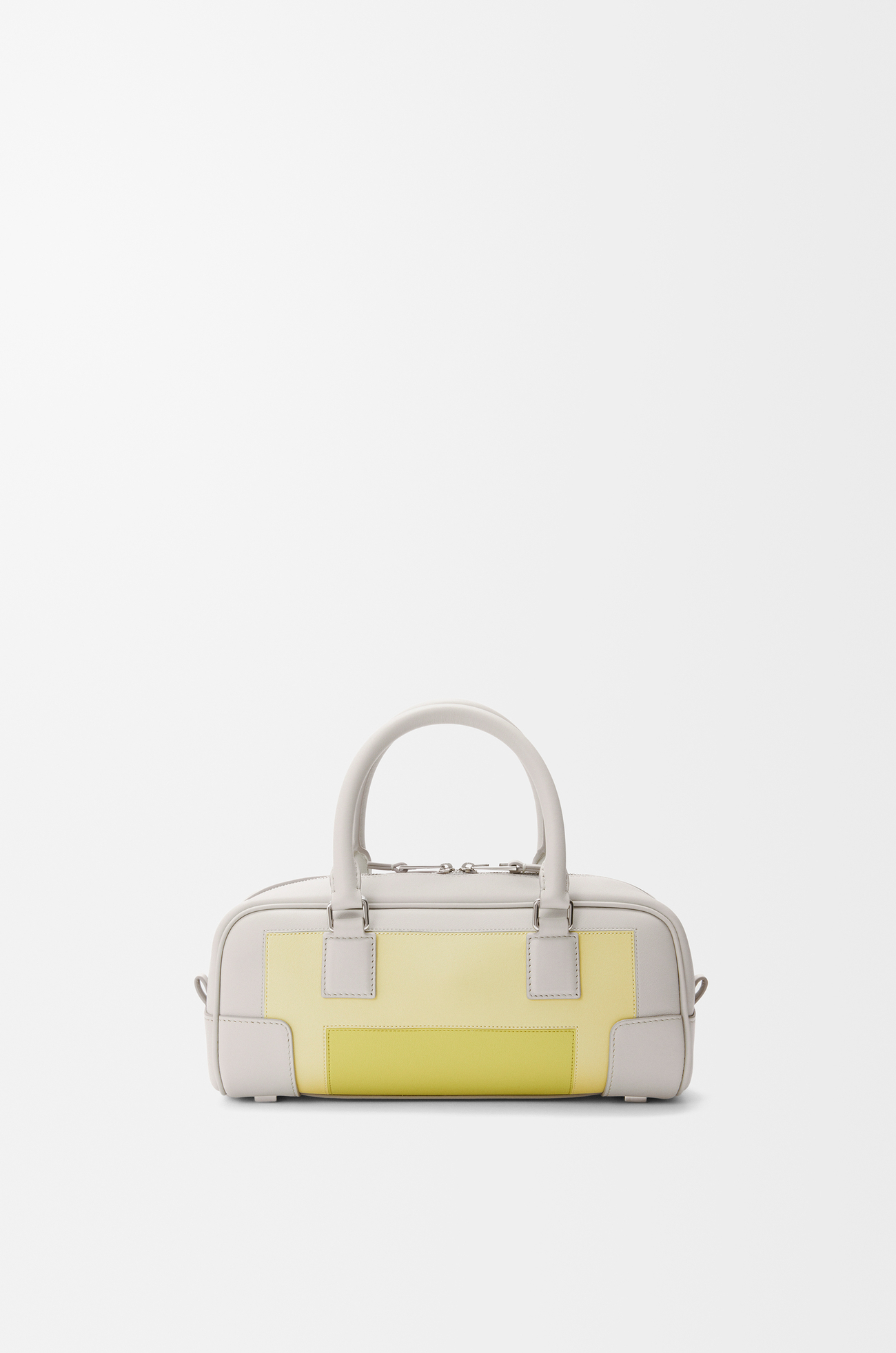 LOEWE 纳帕牛皮革 Amazona Cropped 23 手袋 淡灰色/浅黄晶色