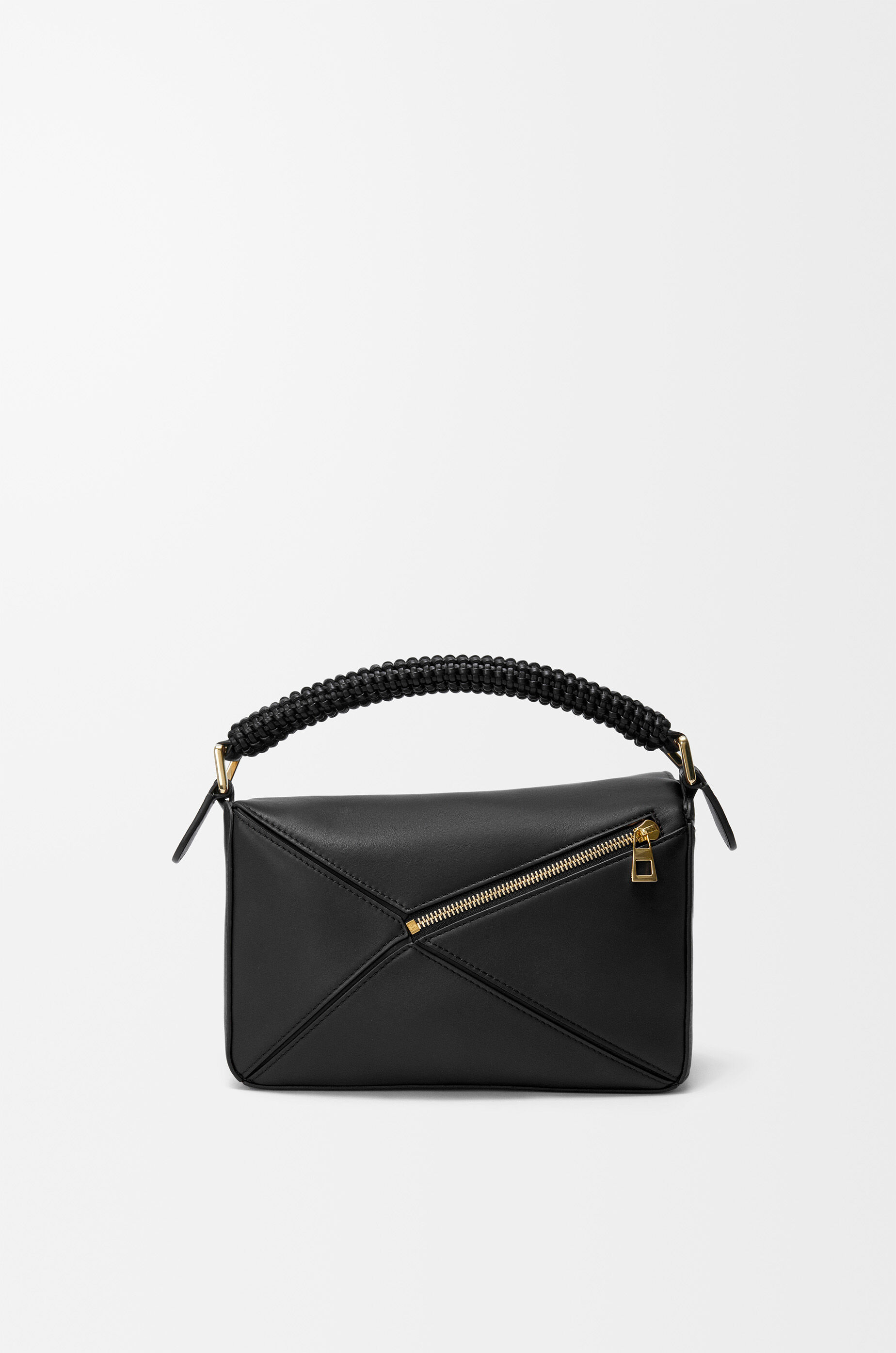 LOEWE Small Puzzle bag in smooth calfskin and nappa lambskin Black