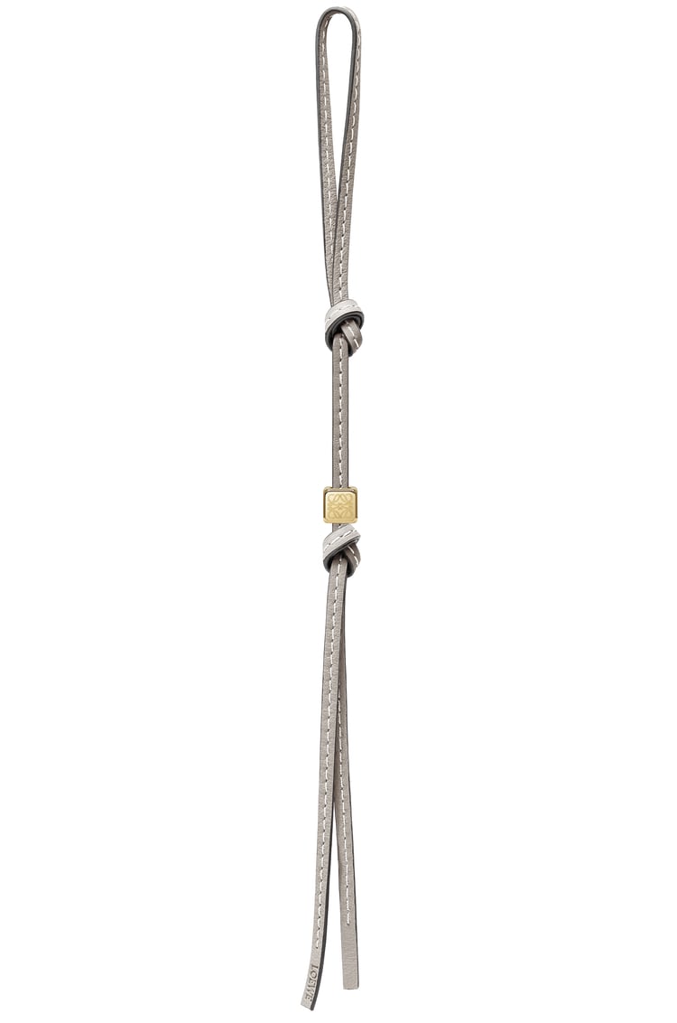 LOEWE Small Anagram strap in calfskin and brass Sand/Gold