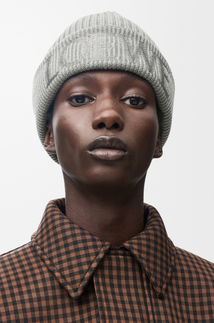 LOEWE Bonnet LOEWE en laine Gris