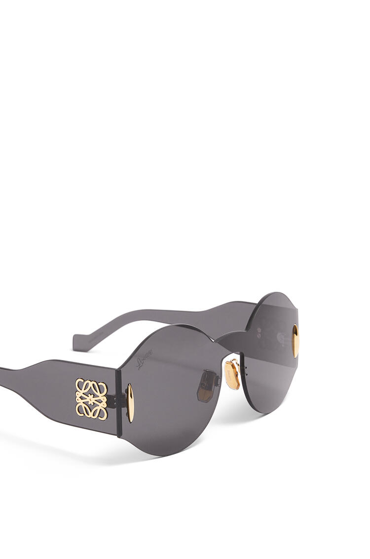 LOEWE Round mask sunglasses in nylon Smoke