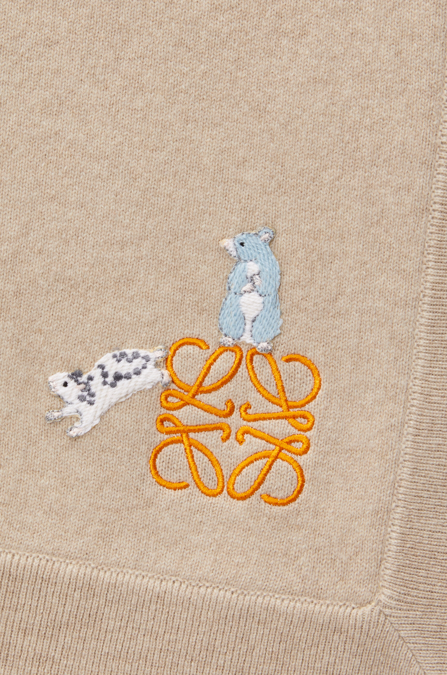 ハムスター ブランケット（カシミヤ） ベージュ - LOEWE