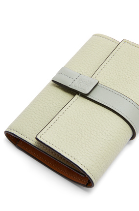 LOEWE Small vertical wallet in soft grained calfskin Marble Green/Ash Grey plp_rd