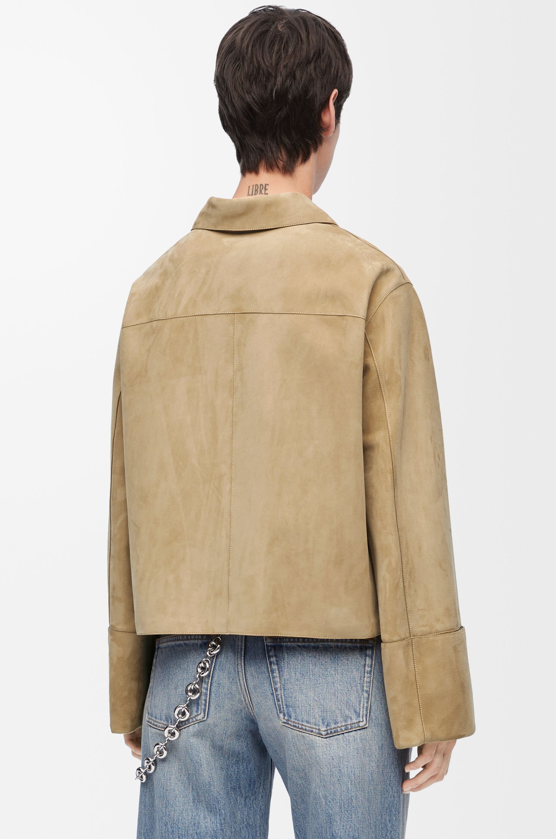 商品画像：アビエイター ジャケット（ディア） グリーン - LOEWE 4