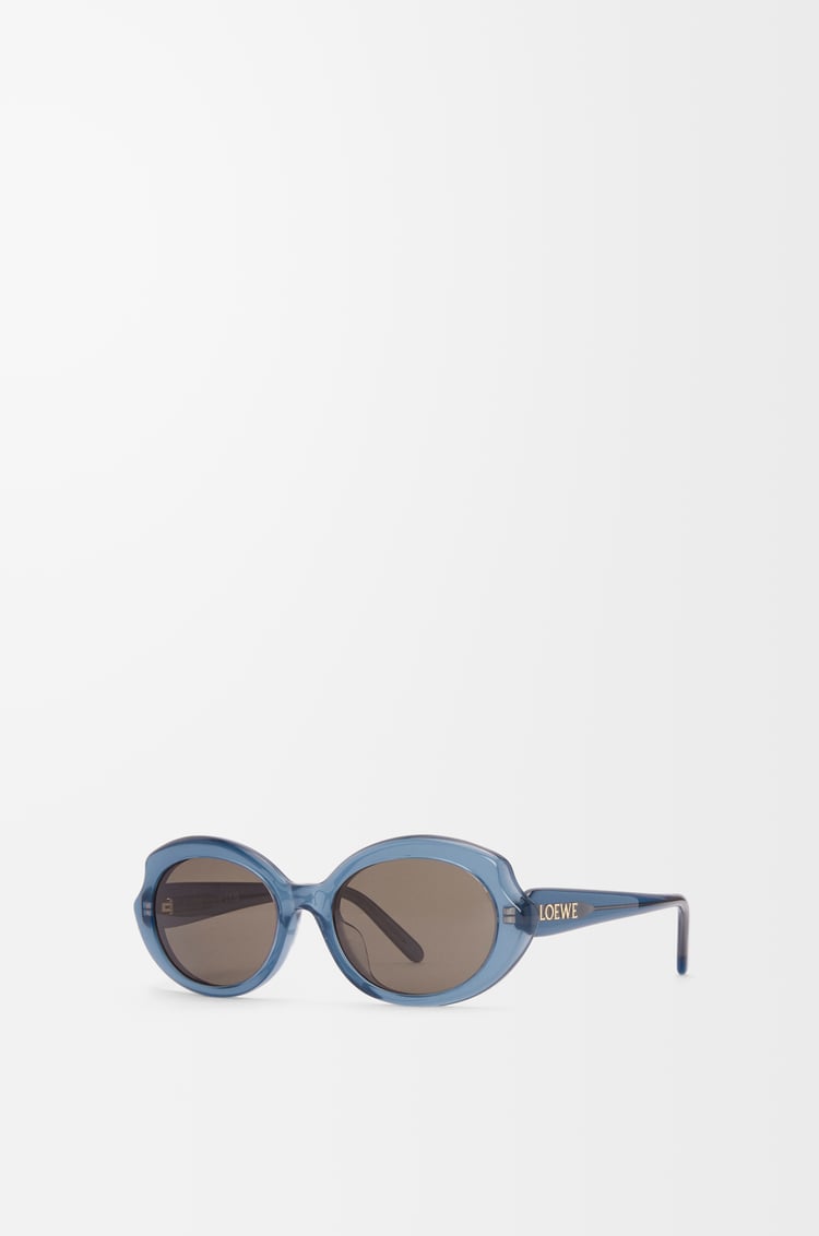 LOEWE Mini Oval Thin sunglasses Milky Blue