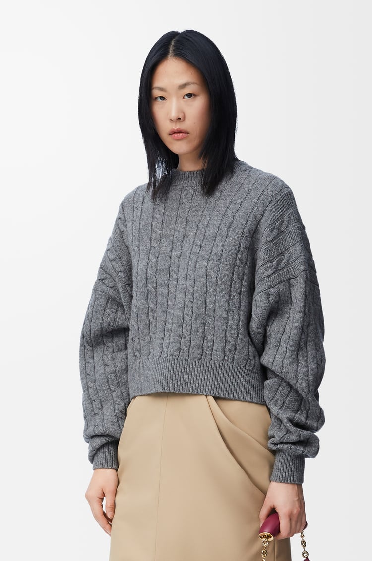 LOEWE Jersey en lana Gris Jaspeado
