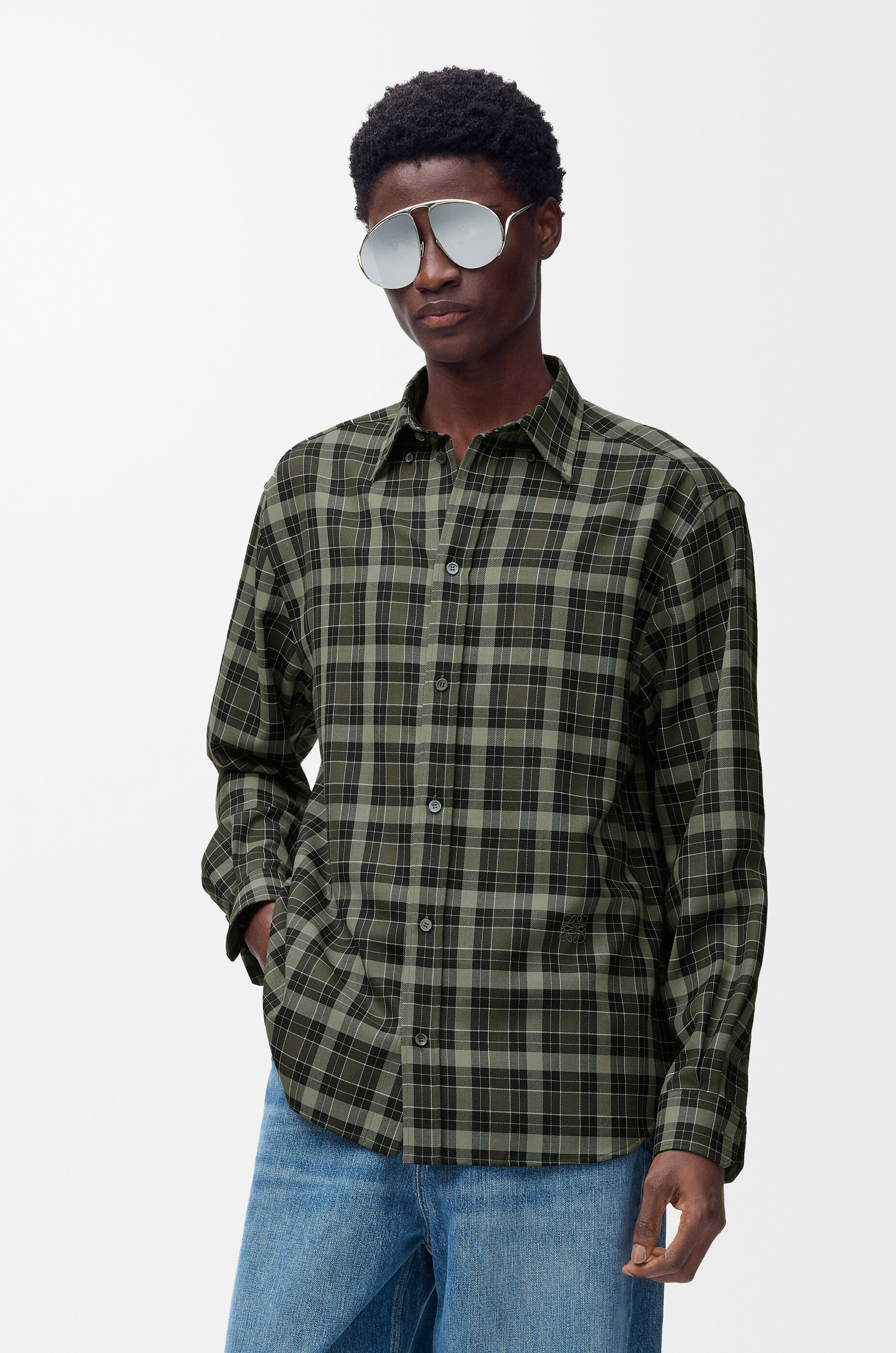 LOEWE ウールシャツ シャツ（ウール） ブラック - LOEWE