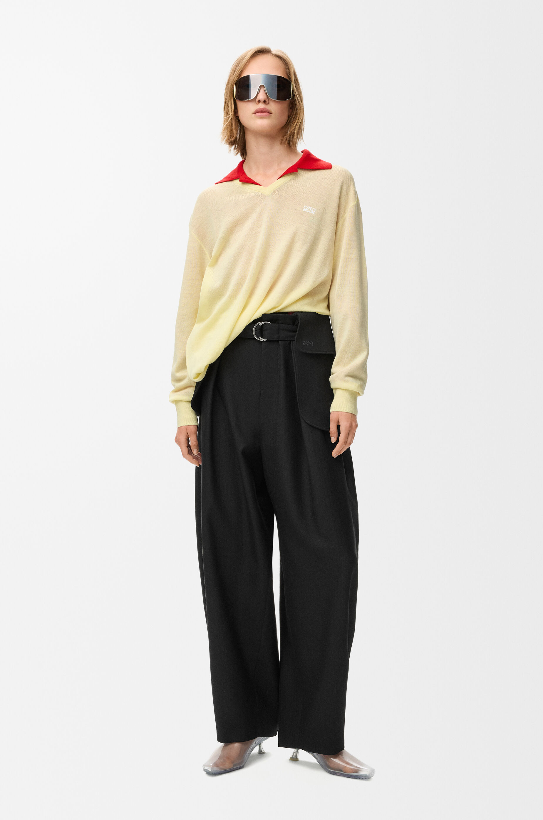 カーゴ トラウザーズ（ウール） ブラック - LOEWE Japan official website