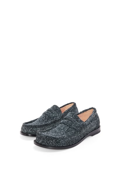 LOEWE Campo loafer in brushed suede Charcoal plp_rd