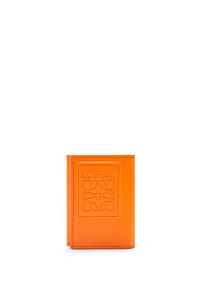 LOEWE Trifold wallet in satin calfskin Bright Orange