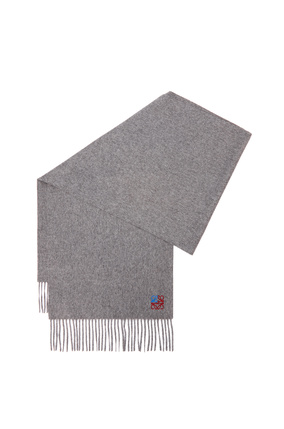 LOEWE Anagram scarf in cashmere Grey plp_rd