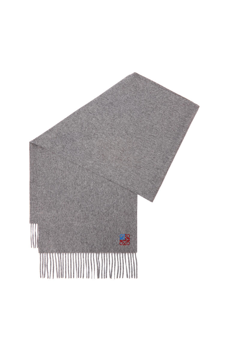 LOEWE Anagram scarf in cashmere Grey pdp_rd