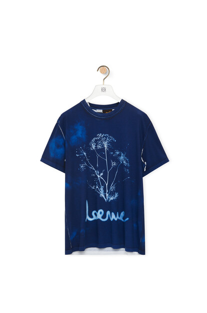 LOEWE Fennel T-shirt in cotton Blue/White plp_rd