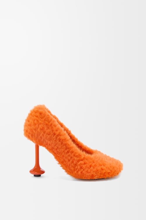 LOEWE Toy pump in knit Vivid Orange plp_rd