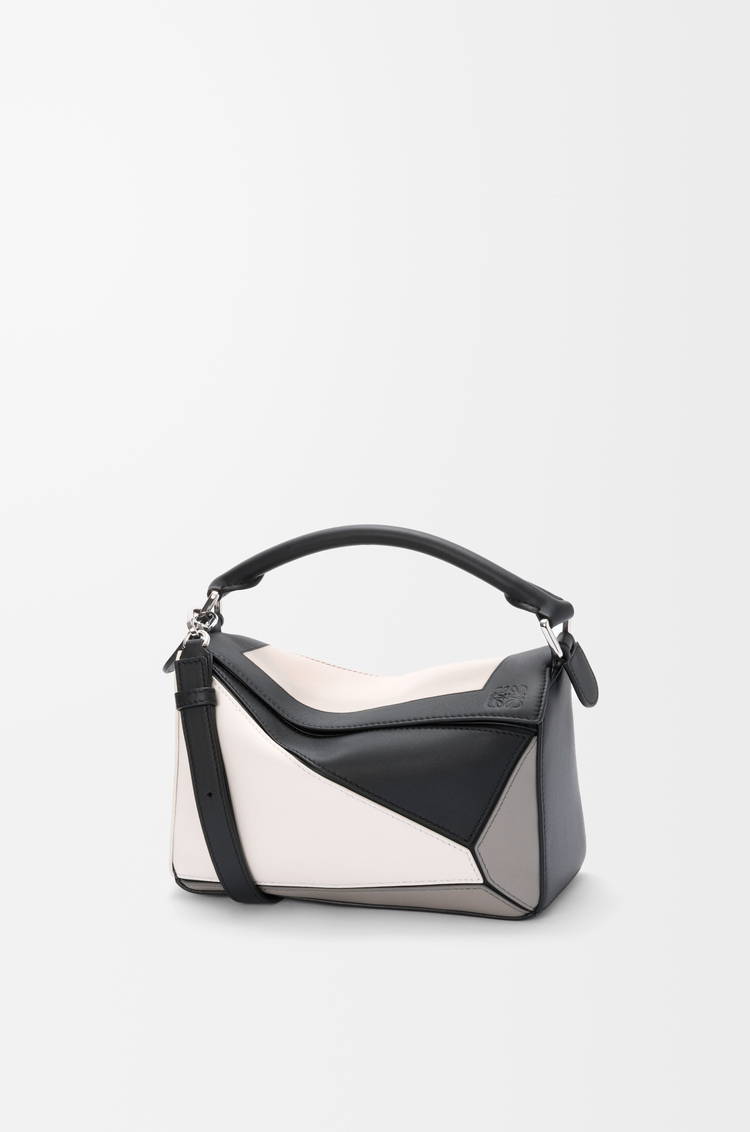 LOEWE Small Puzzle bag in nappa calfskin Grey/Light Ghost