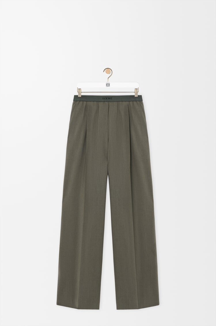 LOEWE トラウザーズ（ウール） カーキグリーン