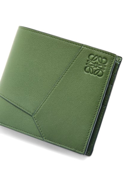 LOEWE Puzzle bifold wallet in classic calfskin Hunter Green plp_rd