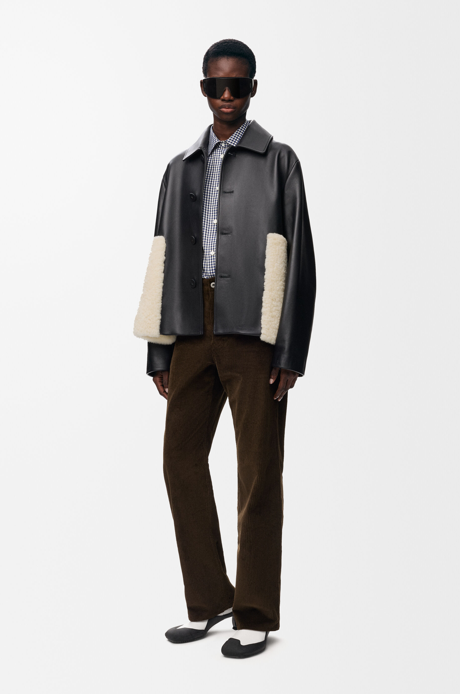 Jacket in nappa lambskin Black - LOEWE APAC official website
