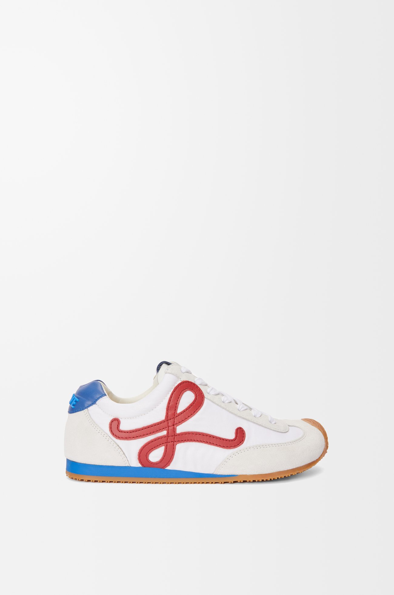LOEWE Ballet Runner 2.0 en nailon y piel de becerro Blanco/Rojo/Azul