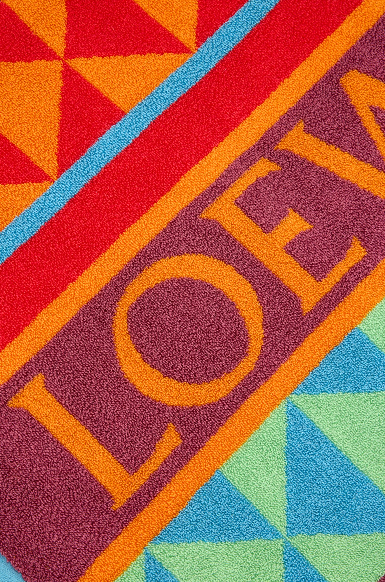 LOEWE Towel in cotton Multicolor