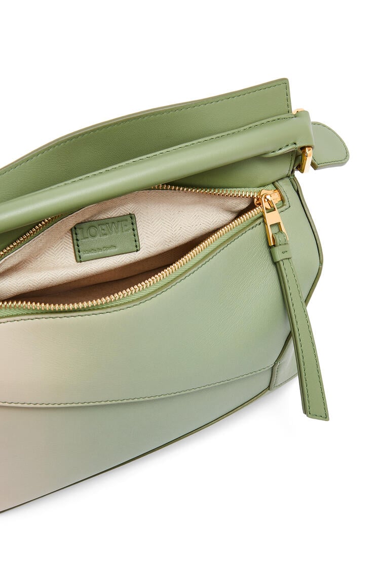 LOEWE Small Puzzle Edge bag in degrade nappa calfskin Rosemary/Light Oat pdp_rd