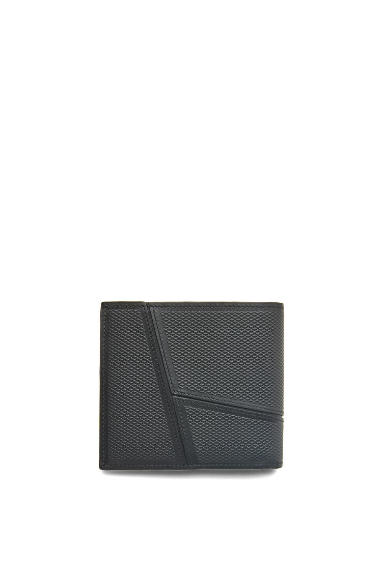 LOEWE Puzzle bifold wallet in diamond calfskin Black