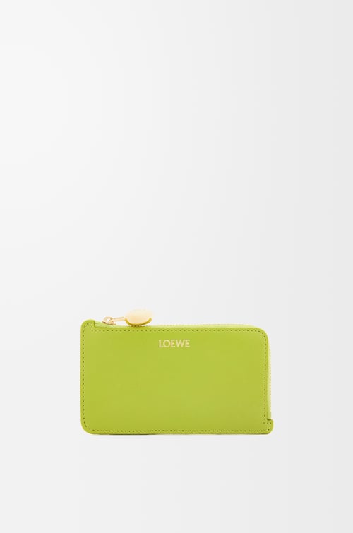 LOEWE ぺブル コインカードホルダー（シャイニーナパカーフ） メドウグリーン plp_rd