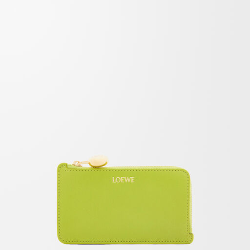 ぺブル コインカードホルダー（シャイニーナパカーフ） グリーン - LOEWE 