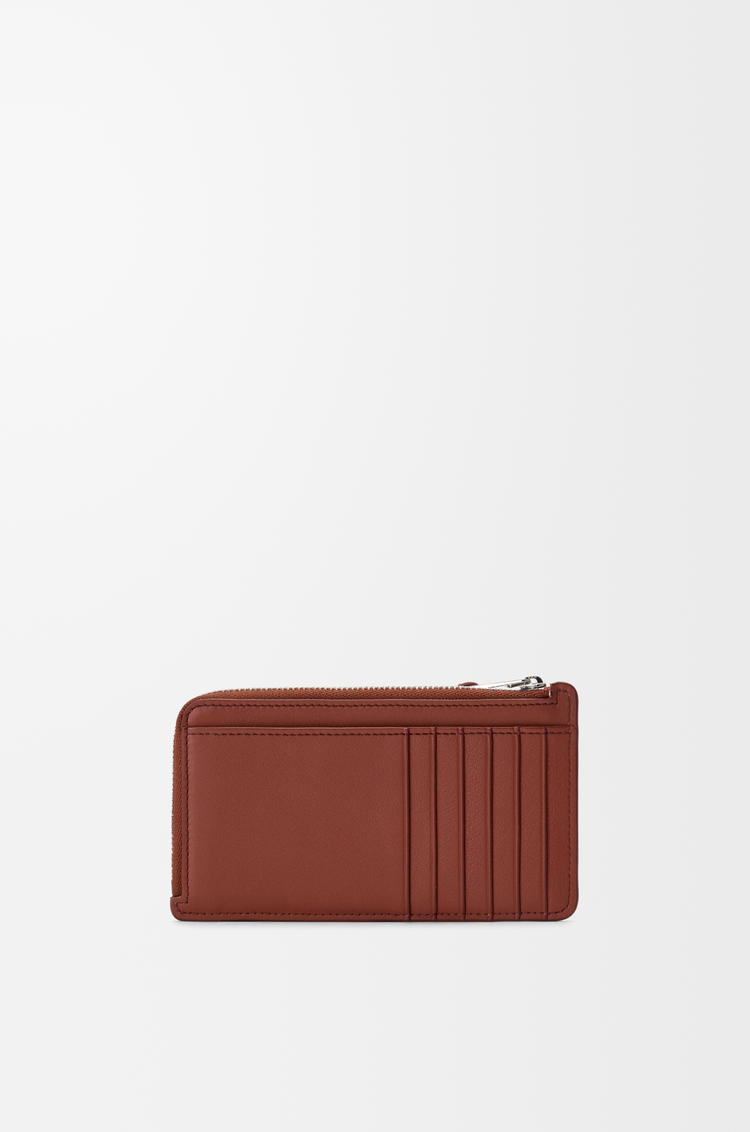LOEWE Porte-cartes et monnaie long Puzzle en cuir de veau classique Tomette